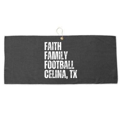 Faith Family Football Celina Texas Bobcats Large Microfiber Waffle Golf Towel