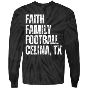 Faith Family Football Celina Texas Bobcats Tie-Dye Long Sleeve Shirt