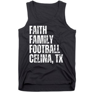 Faith Family Football Celina Texas Bobcats Tank Top