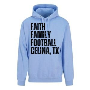 Faith Family Football Celina Texas Bobcats Unisex Surf Hoodie