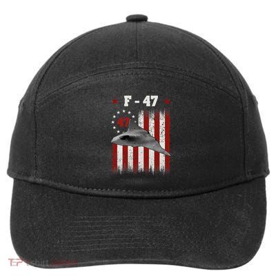 Funny F47 Fighter Jet Trump F 47 Jet Fighter Aircraft 7-Panel Snapback Hat
