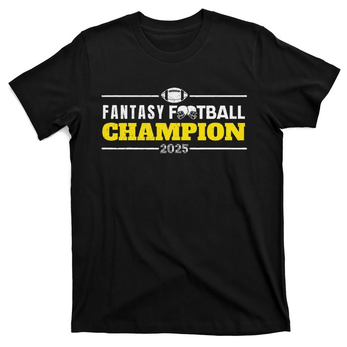 Funny Fantasy Football 2025 Champion Fantasy Football T-Shirt