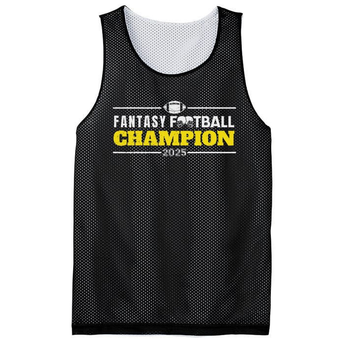 Funny Fantasy Football 2025 Champion Fantasy Football Mesh Reversible Basketball Jersey Tank