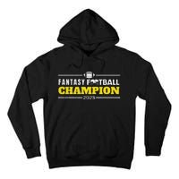 Funny Fantasy Football 2025 Champion Fantasy Football Tall Hoodie