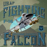 Fighting Falcon F16 Legacy Tie Dye Trucker Hat