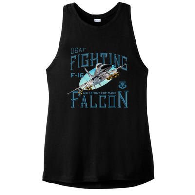 Fighting Falcon F16 Ladies PosiCharge Tri-Blend Wicking Tank