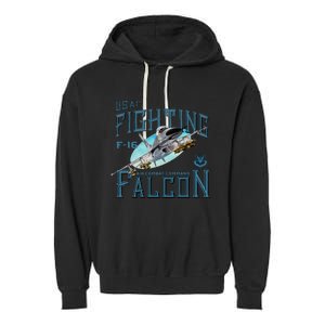 Fighting Falcon F16 Garment-Dyed Fleece Hoodie