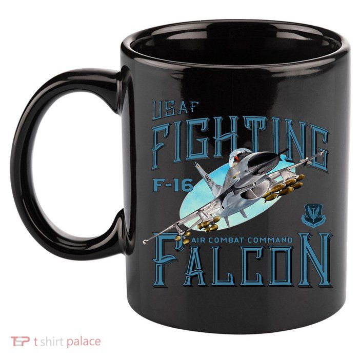 Fighting Falcon F16 11oz C Handle Ceramic Mug