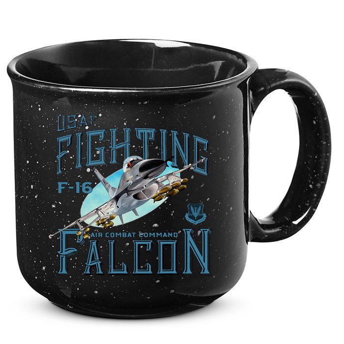 Fighting Falcon F16 15oz Campfire Ceramic Mug