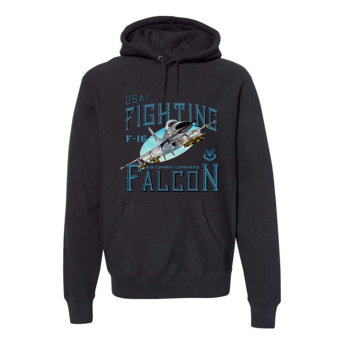 Fighting Falcon F16 Premium Hoodie