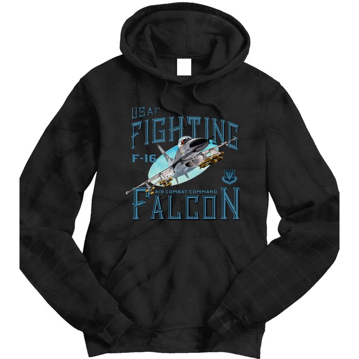 Fighting Falcon F16 Tie Dye Hoodie