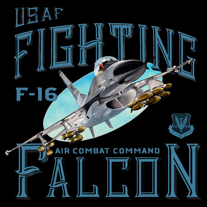 Fighting Falcon F16 Women's Crop Top Tee