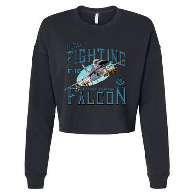 Fighting Falcon F16 Cropped Pullover Crew