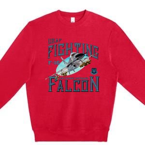 Fighting Falcon F16 Premium Crewneck Sweatshirt