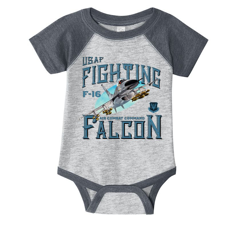 Fighting Falcon F16 Infant Baby Jersey Bodysuit