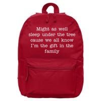 Funny Family Favorite Child Christmas Gift Meme 16 in Basic Backpack