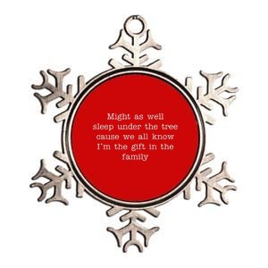 Funny Family Favorite Child Christmas Gift Meme Metallic Star Ornament