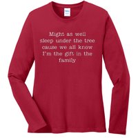 Funny Family Favorite Child Christmas Gift Meme Ladies Long Sleeve Shirt