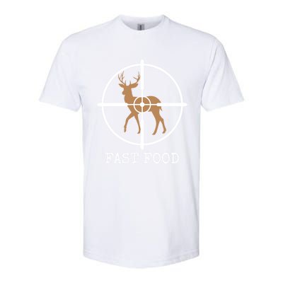 Fast Food Funny Deer Hunting Meaningful Gift Softstyle® CVC T-Shirt