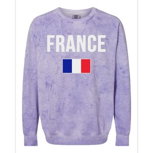 France French Flag Colorblast Crewneck Sweatshirt