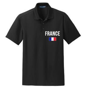 France French Flag Dry Zone Grid Polo