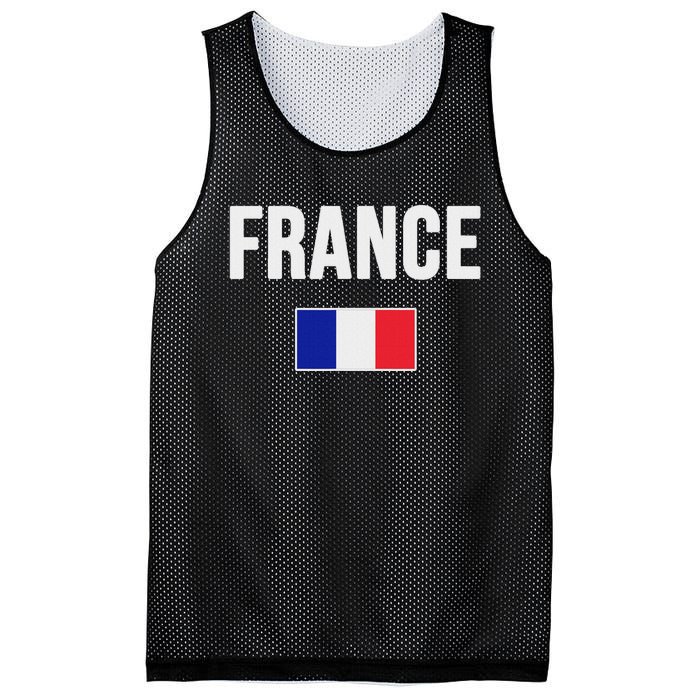 France French Flag Mesh Reversible Basketball Jersey Tank