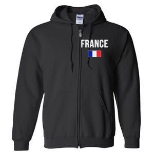 France French Flag Full Zip Hoodie