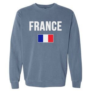 France French Flag Garment-Dyed Sweatshirt