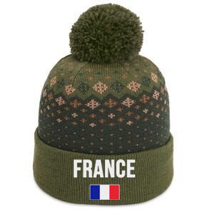 France French Flag The Baniff Cuffed Pom Beanie