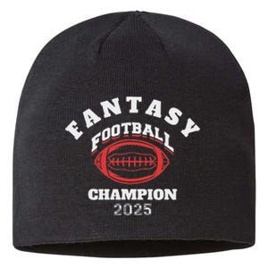 Funny Fantasy Football 2025 Champion Fantasy Football Sustainable Beanie