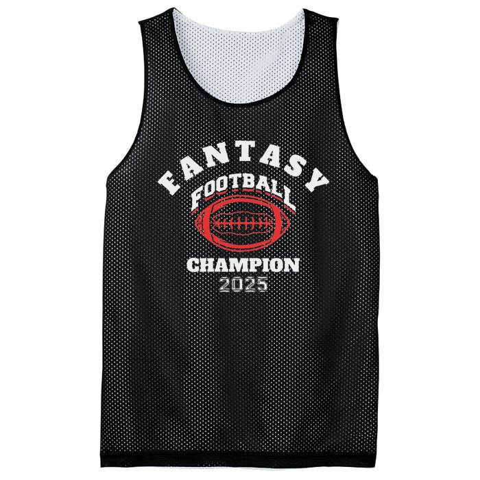 Funny Fantasy Football 2025 Champion Fantasy Football Mesh Reversible Basketball Jersey Tank