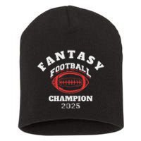 Funny Fantasy Football 2025 Champion Fantasy Football Short Acrylic Beanie