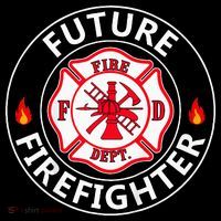Future Firefighter Fire Fighter Badge Child Button