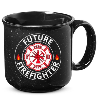 Future Firefighter Fire Fighter Badge Child 15oz Campfire Ceramic Mug