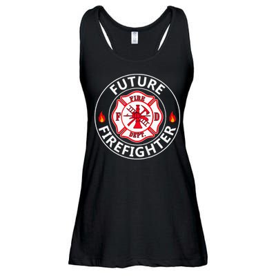 Future Firefighter Fire Fighter Badge Child Ladies Essential Flowy Tank