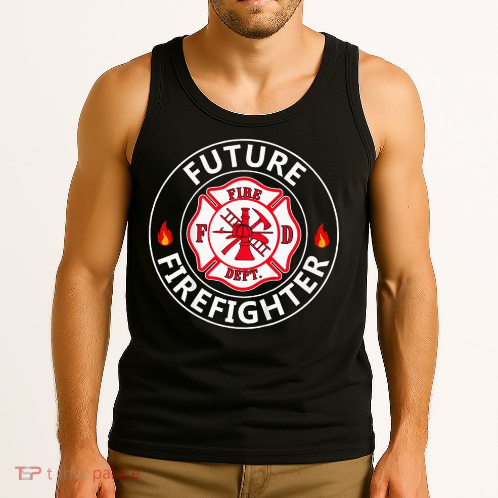 Future Firefighter Fire Fighter Badge Child Tank Top
