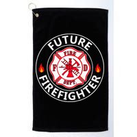 Future Firefighter Fire Fighter Badge Child Golf Towel