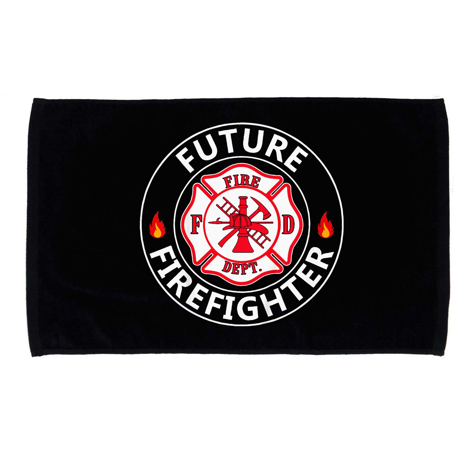 Future Firefighter Fire Fighter Badge Child Microfiber Hand Towel