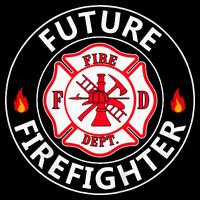 Future Firefighter Fire Fighter Badge Child Cropped Pullover Crew