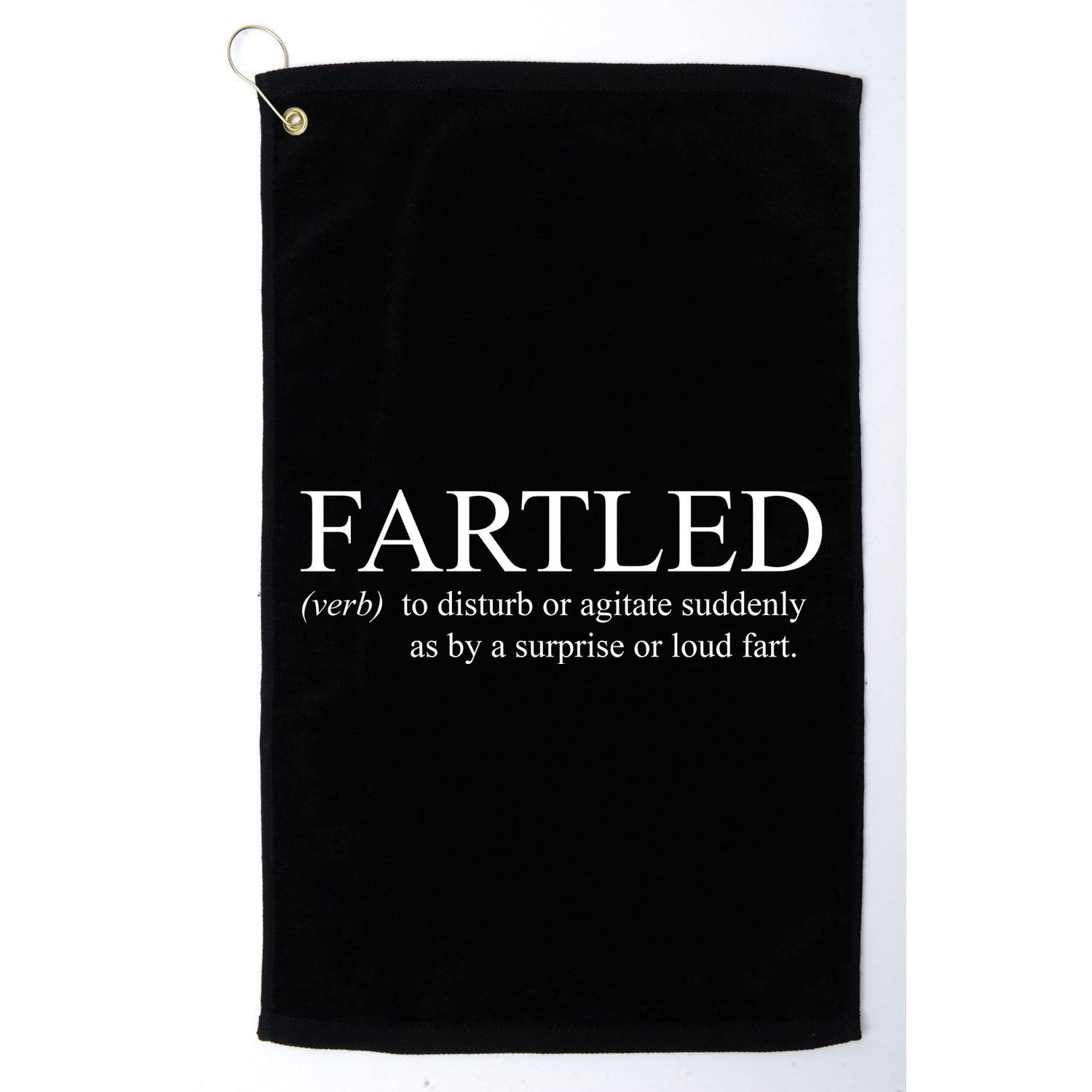 Fartled Funny Fart Definition Golf Towel