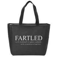 Fartled Funny Fart Definition Zip Tote Bag