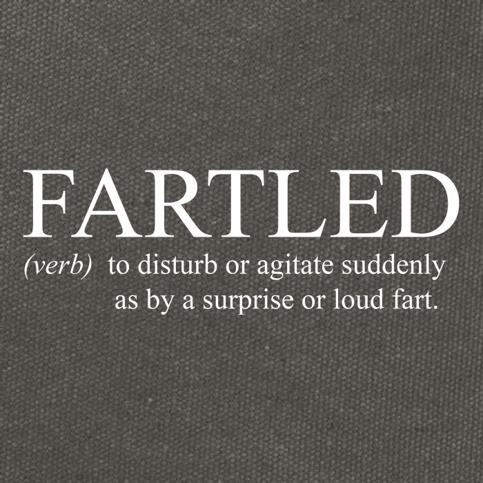 Fartled Funny Fart Definition Cotton Canvas Backpack