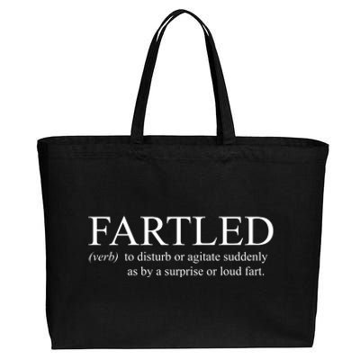 Fartled Funny Fart Definition Cotton Canvas Jumbo Tote