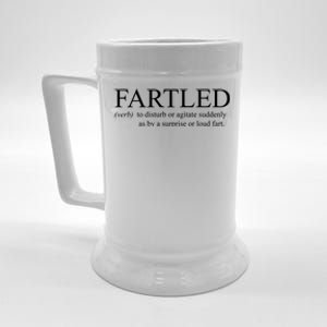 Fartled Funny Fart Definition Beer Stein