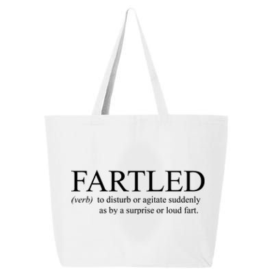 Fartled Funny Fart Definition 25L Jumbo Tote