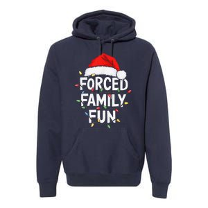 Forced Family Fun Christmas Pajamas Premium Hoodie