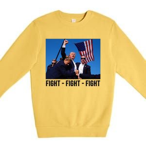 Fight Fight Fight Donald Trump Rally You Missed Proud American Usa Election Premium Crewneck Sweatshirt