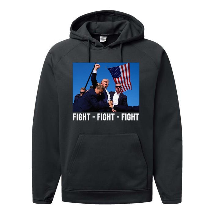 Fight Fight Fight Donald Trump Rally You Missed Proud American Usa Election Performance Fleece Hoodie