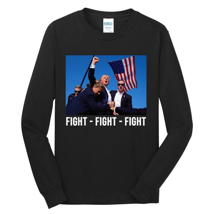 Fight Fight Fight Donald Trump Rally You Missed Proud American Usa Election Tall Long Sleeve T-Shirt