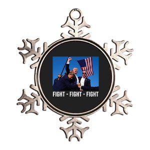 Fight Fight Fight Donald Trump Rally You Missed Proud American Usa Election Metallic Star Ornament